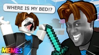 ROBLOX Bedwars Funny Moments (MEMES)