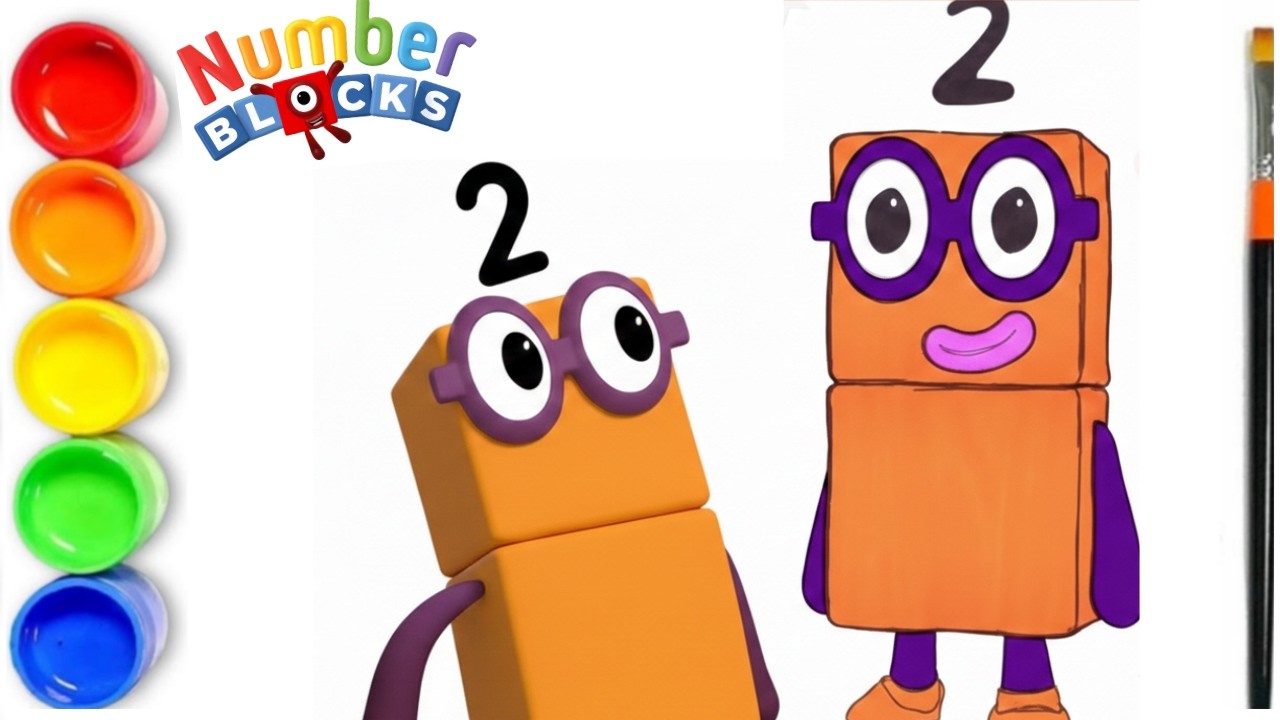 How To Draw NUMBERBLOCKS 2 - NUMBERBLOCKS TWO - YouTube