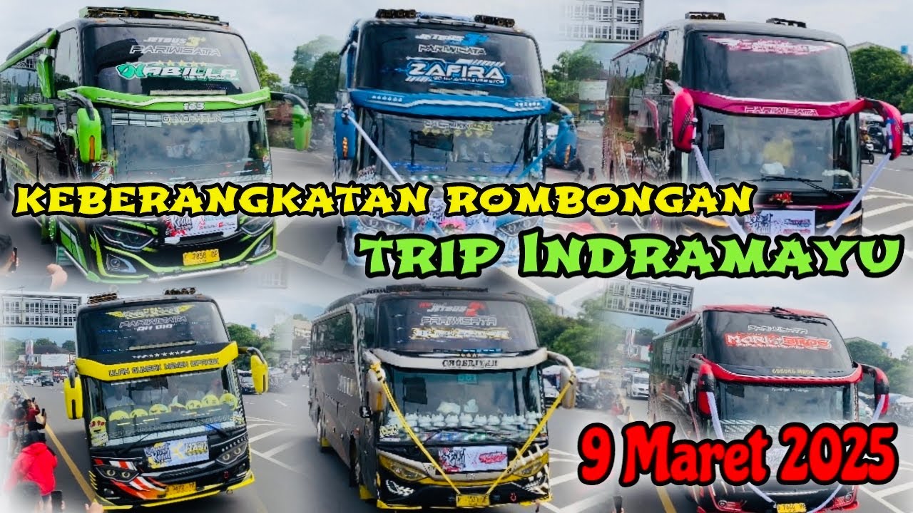 HUNTING  KEBERANGKATAN BUS TRIP INDRAMAYU 09-03-25 DI EXIT TOL CILEUNYI ‼️ MERIAHHHH 🥳