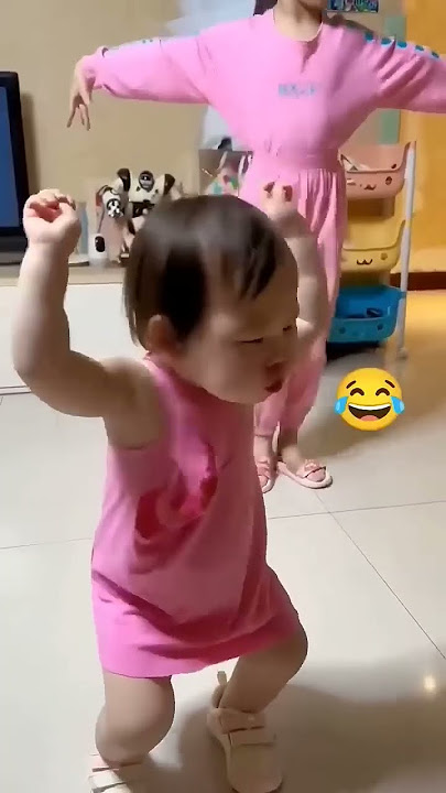 A father having fun 🤣with his baby 🥛|| #funny#baby#shortsfeed #dance #smile #short