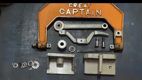 Rebuild.. Power hacksaw machine #rebuild #repair #restoration #technique