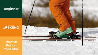 How to put on your skis