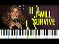 I Will Survive - Gloria Gaynor [Synthesia Piano Tutorial]