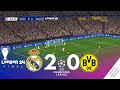 🔴 EN VIVO : REAL MADRID vs BORUSSIA DORTMUND | FINAL | UEFA Champions League | Simulación/Recreación