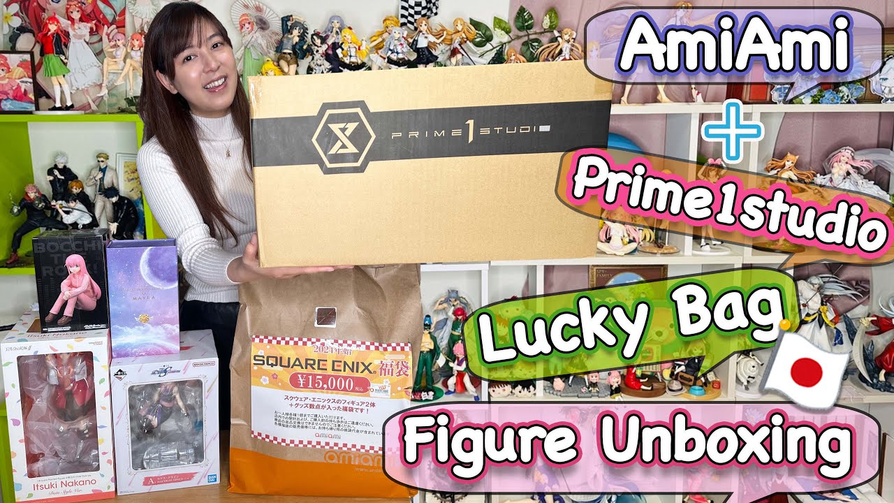 AmiAmi and Prime 1 Studio Lucky Bags🛍 Cool and Kawaii Figure Unboxing from Japan🇯🇵