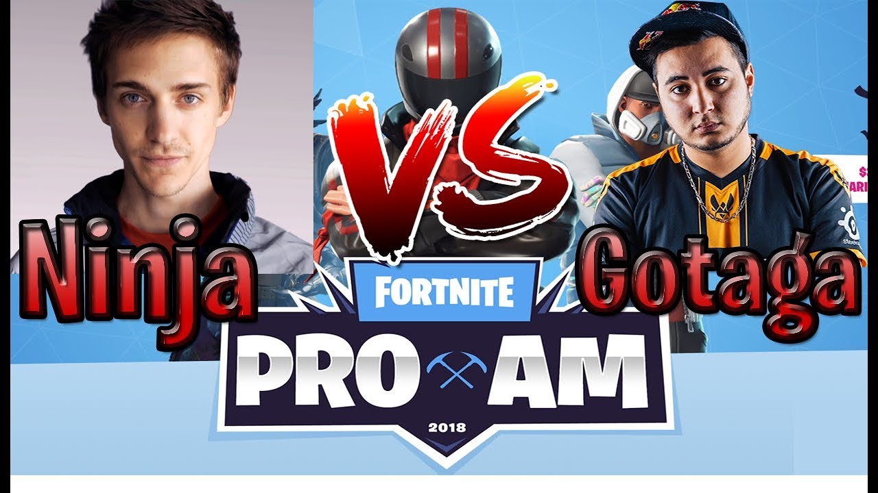 Ninja VS Gotaga !! Intense Fight !! E3 Fortnite ProAM Full Fight