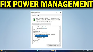 How To Fix Processor Power Management & Performance Increase Threshold Missing in Windows 10,11