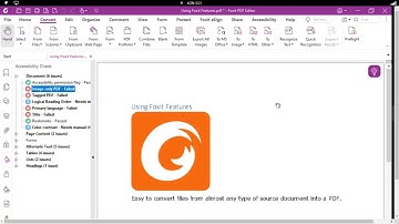 Foxit Accessibility   Correcting the Image only PDF Error
