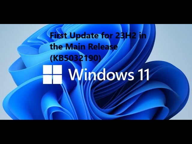 Windows 11 2023 Update l Version 23H2, Build 22631