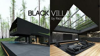 Excellent Designed Black Villa in New York by Reza Mohtashami Studio | CONCEPTUAL DESIGN