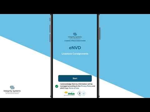 How to use the eNVD Livestock Consignments app
