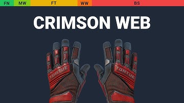 Specialist Gloves Crimson Web - Skin Float And Wear Preview