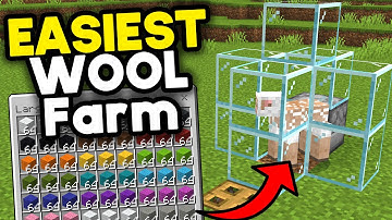 Easiest Wool Farm Minecraft Bedrock 1.21 (2025)