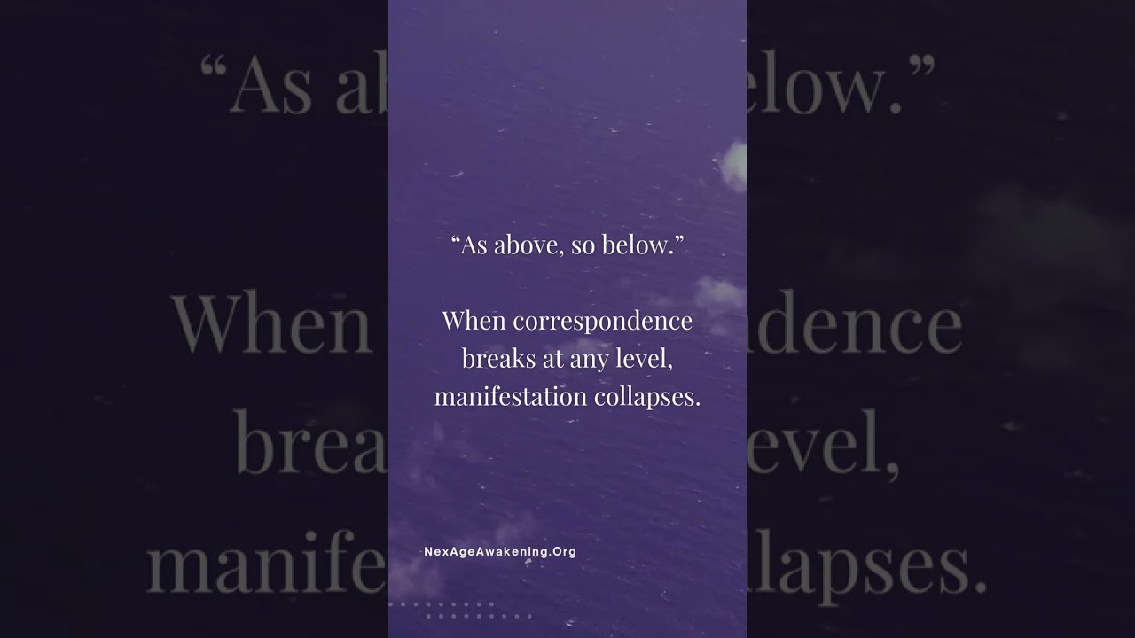 “As above, so below.”