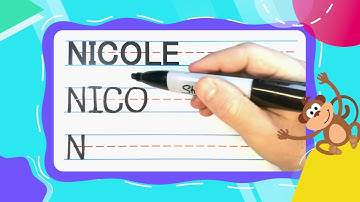 How To Write NICOLE | Write With Me! -- FOR KIDS