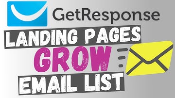 How To Create Landing Pages In Get Response To Grow Your Email List 2021 📧  Getresponse Tutorial