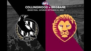 Collingwood V Brisbane grand final