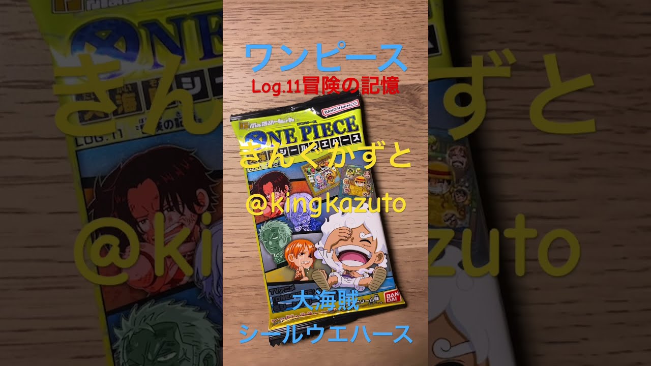 ワンピース 大海賊シールウエハース log.11冒険の記憶 きんぐ‬