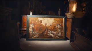 18th Century Huntsman and Hounds Scene  Salvage Hunters 1708