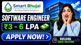 Smart Bhujal Hiring Software Engineer🤖 | ₹3–6 LPA | Freshers | Tirupati | Apply Now | Full time screenshot 1