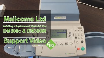 Installing a Replacement Waste Ink Pad on the DM300c & DM300M Franking Machine