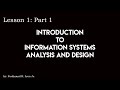 Lesson 1: Introduction to Information Systems Analysis and Design