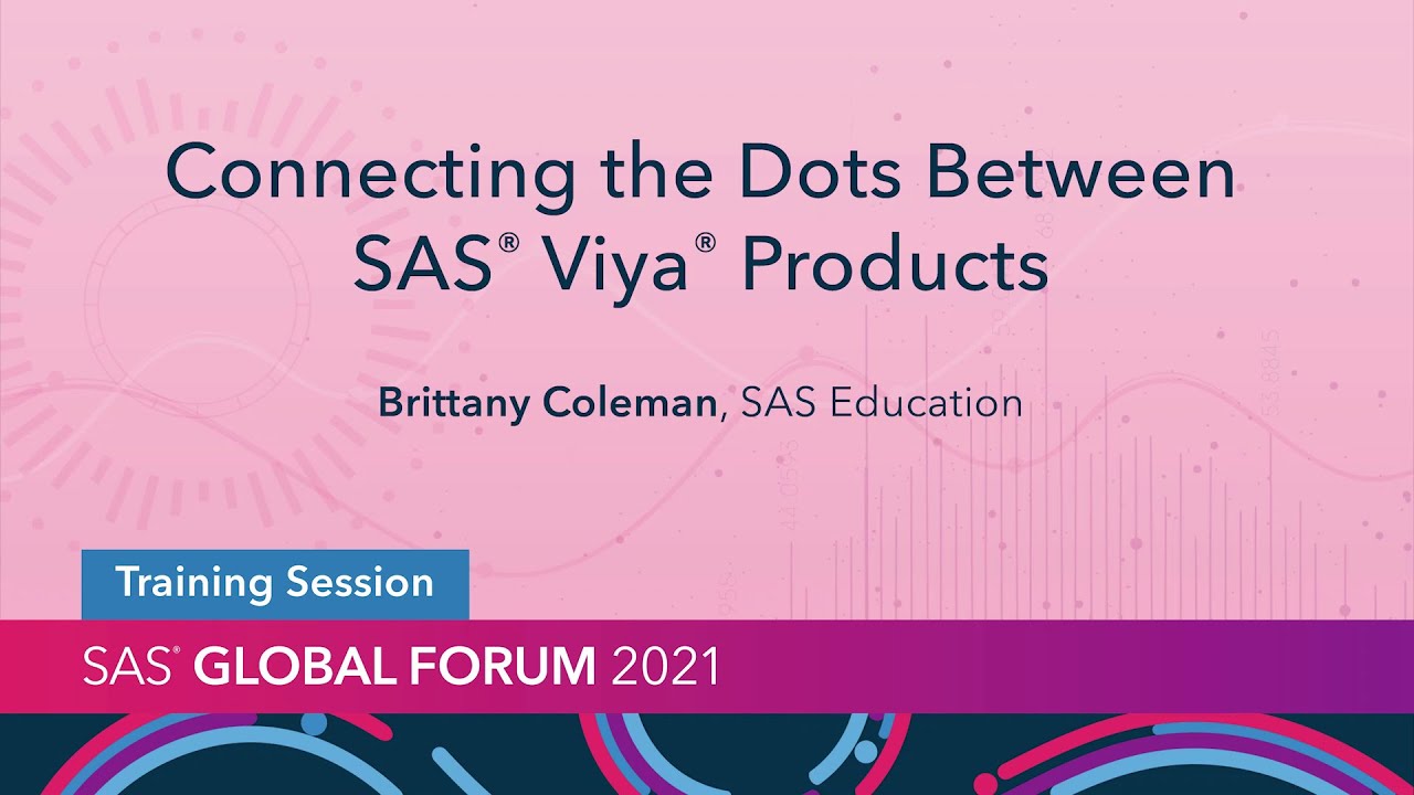 Connecting the Dots Between SAS Viya Products - YouTube