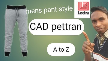 pant pattern, Lectra pant Tutorial, Men