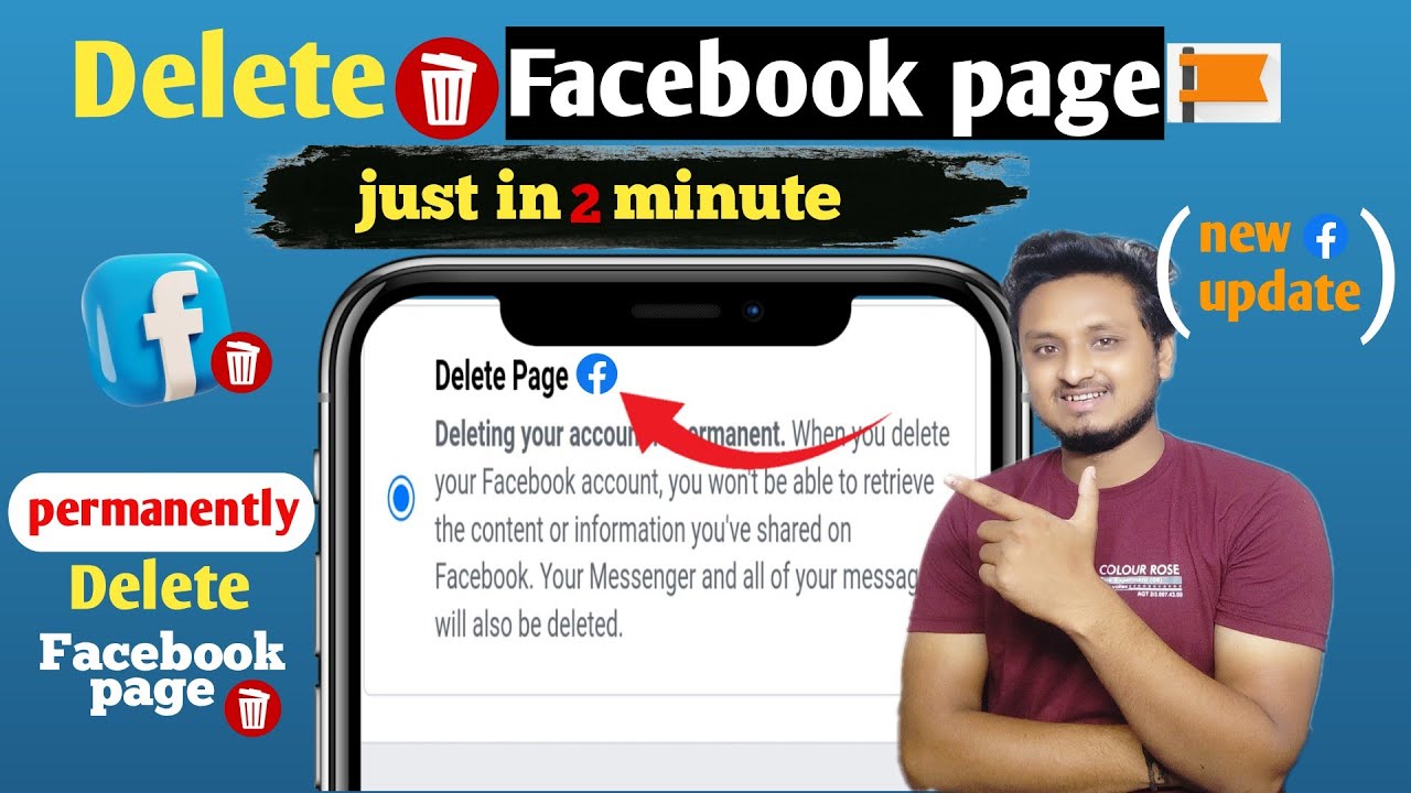 how to delete facebook page permanently / how to delete facebook page ...