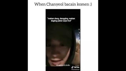 when Chanyeol bacain komen orang Indonesia🙂 #chanyeol #exo