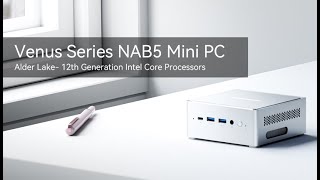 Mini PC NAB5 Intel Core i5-12450H Processor up to 4.4GHz 32GB RAM DDR4  512GB PCIe4.0 SSD Dual 2.5 G RJ45 LAN Mini Desktop Computer,2 x HDMI,4 x  USB