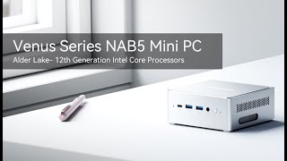 MINISFORUM Mini PC NAB5 Intel Core i5-12450H Processor up to 4.4GHz 32GB  RAM DDR4 512GB PCIe4.0 SSD Dual LAN Mini Desktop Computer,2 x HDMI,3 x USB