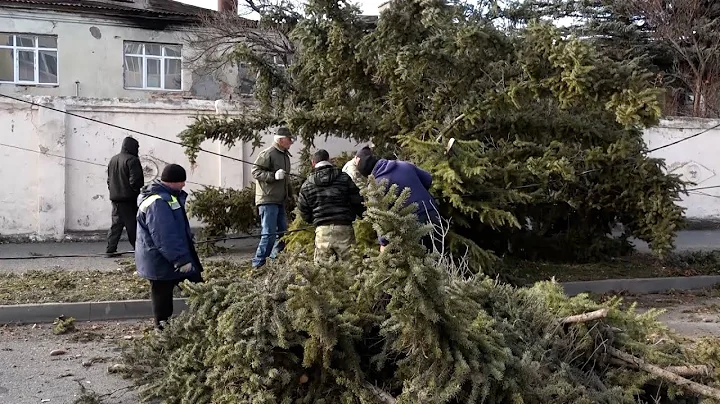 The consequences of the storm were being eliminated in the republic today