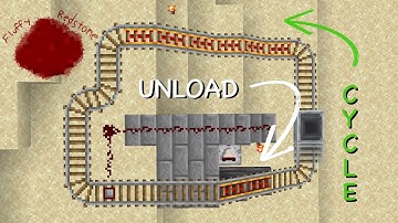 How to make a Minecart Unloader LOOP - Minecraft Bedrock Edition