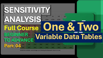 How to Use One-Variable and Two-Variable Data Tables in Excel? Sensitivity Analysis Course Part-04
