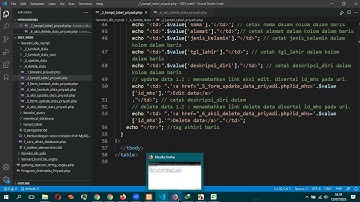 Belajar PHP native - CRUD - Membuat tombol delete data