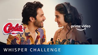 Whisper Challenge With Varun Dhawan and Sara Ali Khan | Coolie No. 1 | Amazon Prime Video