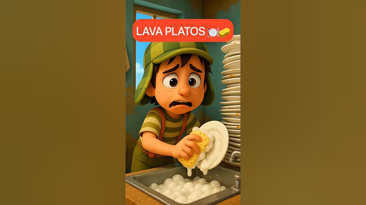 El Chavito está cansado de lavar platos #chavodelocho #comedia