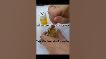 Ink preparation for calligraphy#calligraphyink#calligraphy #trending #tutorial #calligraphytutorial