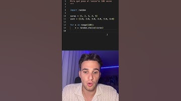 Crea un dado en Python… ¡donde nunca sale el 6! 🎲 #python