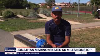 Man skateboards 50 miles non stop on pump track