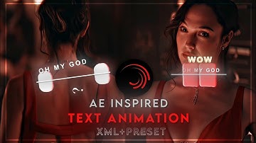 Ae inspired Text Animation Like @70_6hedit In Alight Motion ✅  | No password 🔑| Free XML + Preset