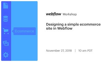 Designing a simple ecommerce site in Webflow