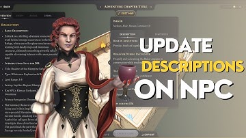 UPDATE DESCRIPTIONS ON NPC | Never Ending Dungeon