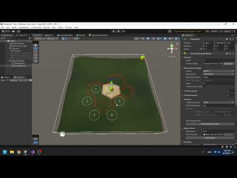Vista - WIP - Hexagon tiles editing - Procedural hex map generator