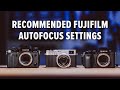 Best Fujifilm Autofocus Settings for Low Light Wedding Photography &amp; Portraits