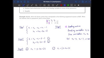 Linear Algebra 3.2.4 - Gaussian Elimination (4 of 5)