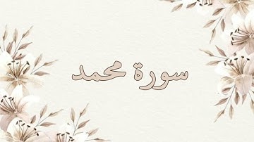 سورة محمد بصوت ناصر القطامي بدون اعلانات جودة عالية