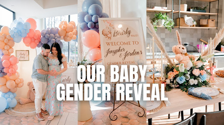 OUR FIRST BABY GENDER REVEAL