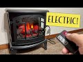 This Cozy Electric Fireplace Heats The Room!